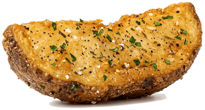 Crispy potato wedge